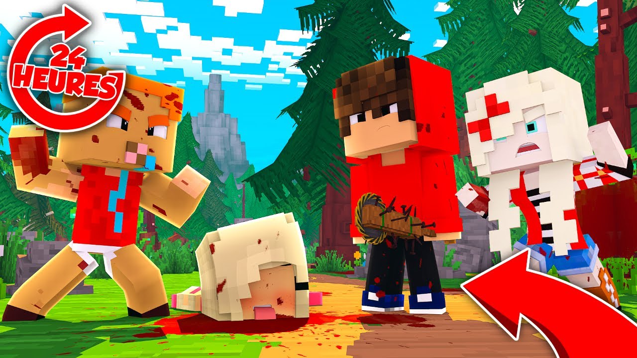 J'ESPIONNE MES ENFANTS ET CEUX DE SOUKA PENDANT 24H SUR MINECRAFT ! ⏰