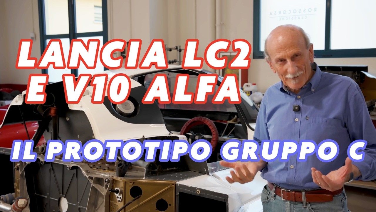 Il prototipo gruppo C Alfa Romeo: una Lancia LC2 con il V10 Alfa.
