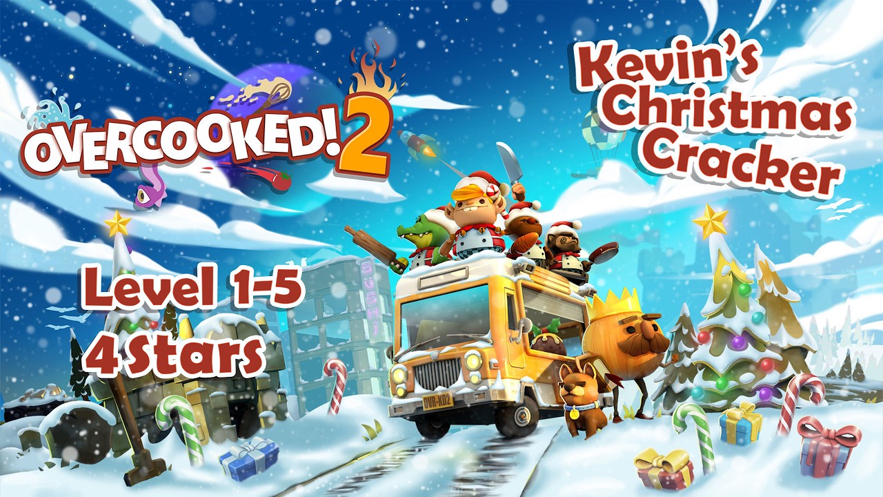 Overcooked 2 Kevin's Christmas Cracker 1-5 4 Stars