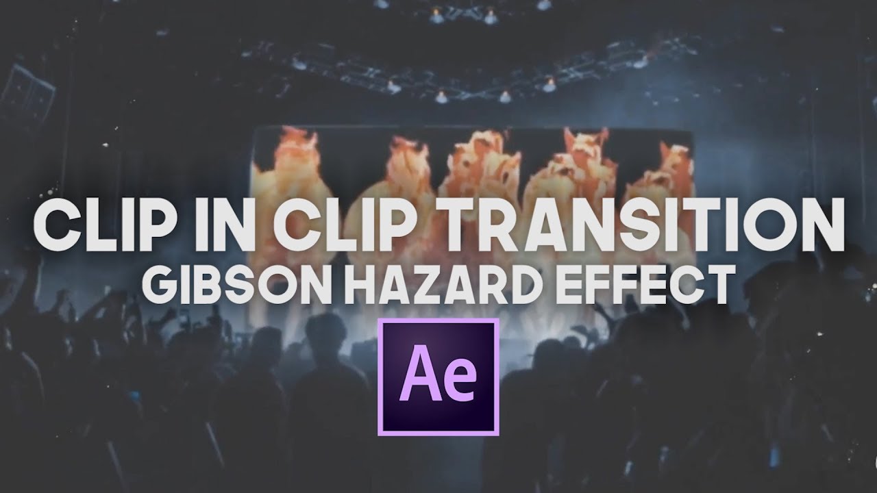 CLIP THROUGH CLIP MASKED TRANSITION (Gibson Hazard Inspired Tutorial)