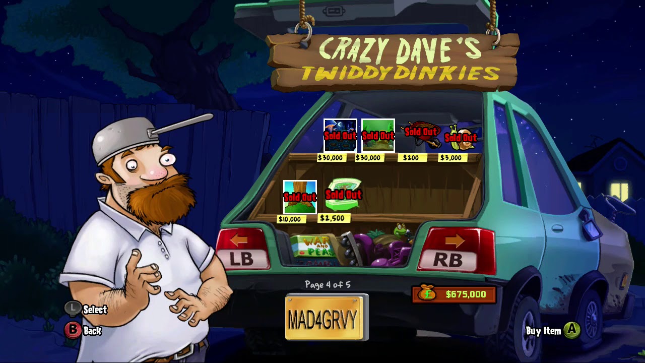 Spending $1,000,000 on the Tree of Wisdom - Plants vs. Zombies (Xbox 360)