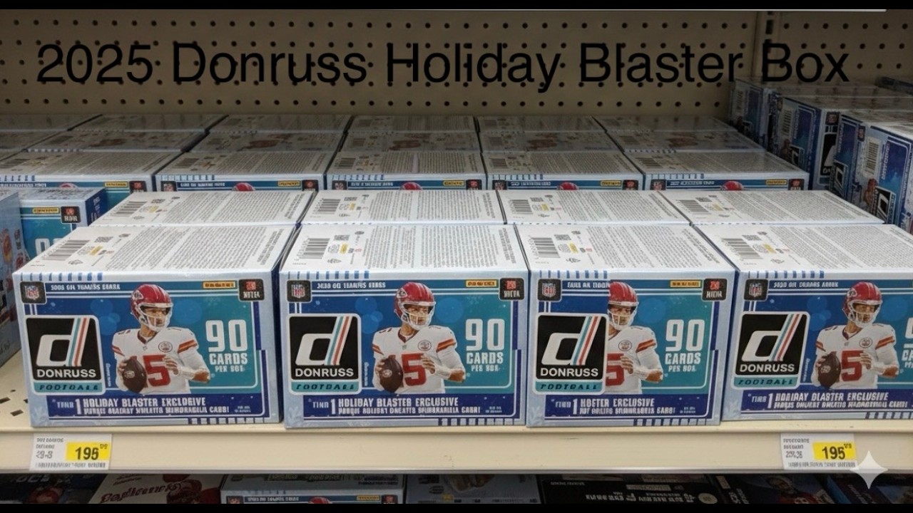 Нашивка на свитер новичка: Открытие праздничного подарочного набора Donruss Football Holiday Blas...