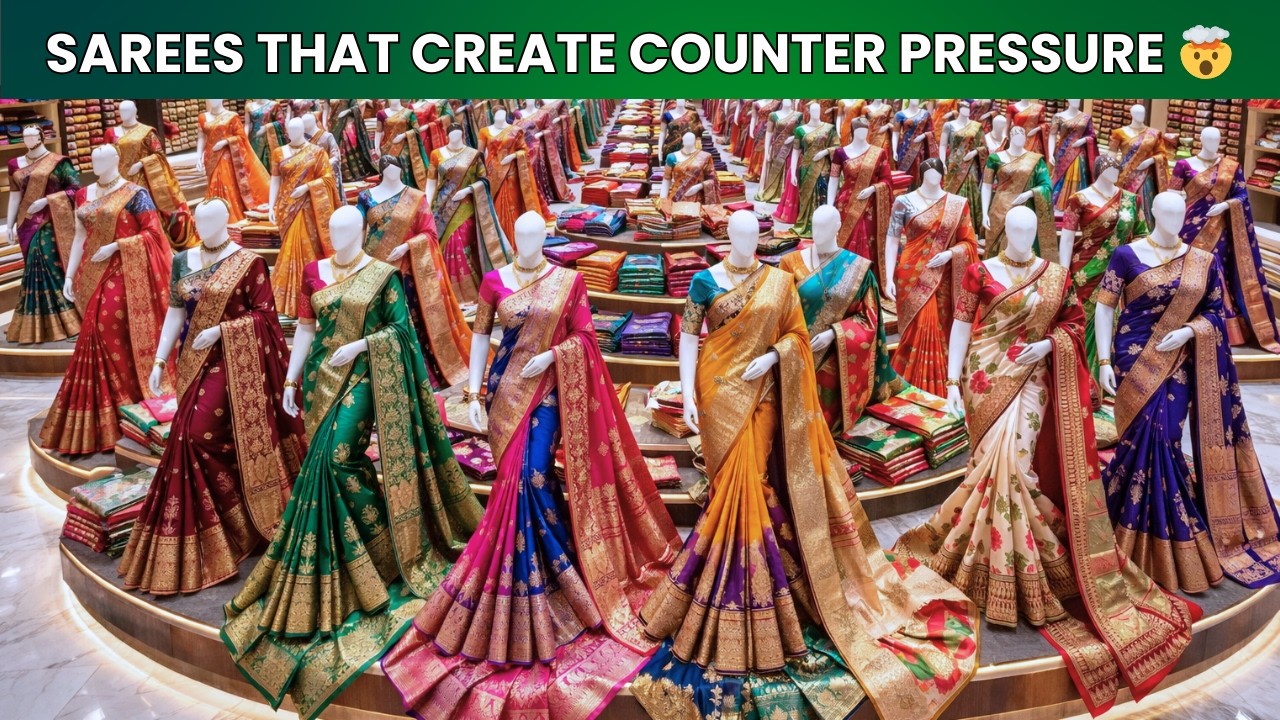 Sarees That Create Counter Pressure 🤯 | Silk Saree Manufacturers In Surat | saree wholesale