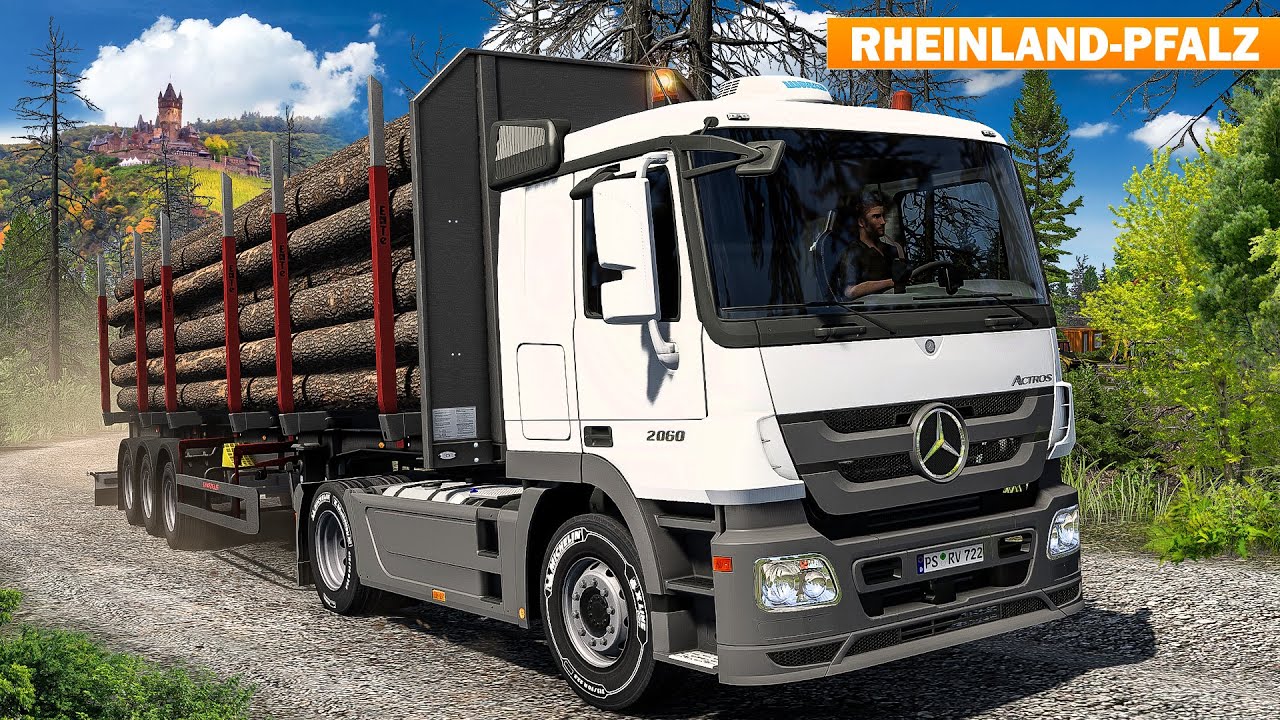 ETS 2: Holzladung durch die Wälder von Rheinland-Pfalz | EURO TRUCK SIMULATOR 2