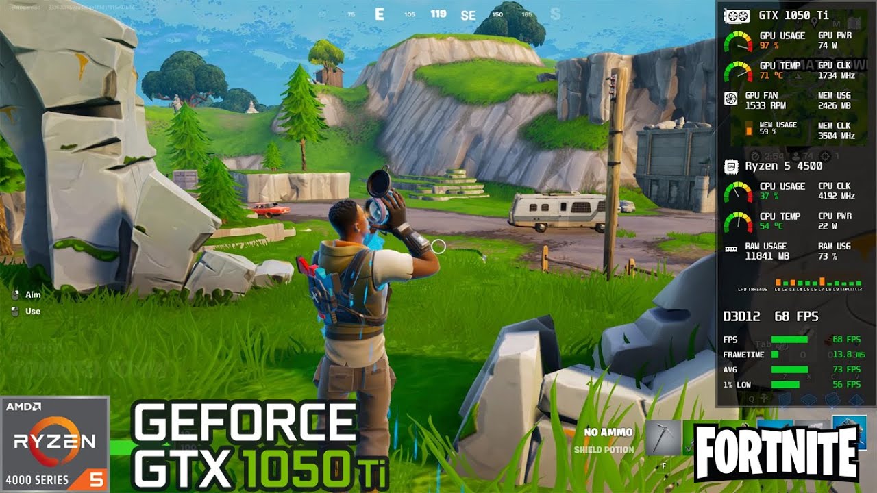 Fortnite Chapter 6 Season 1 | GTX 1050 Ti + Ryzen 5 4500