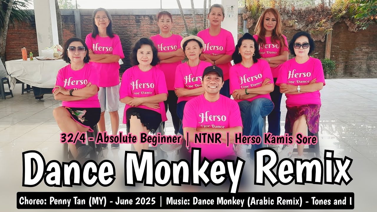 Dance Monkey Remix line Dance | Absolute Beginner | @pennytanml (MY) - June 2025