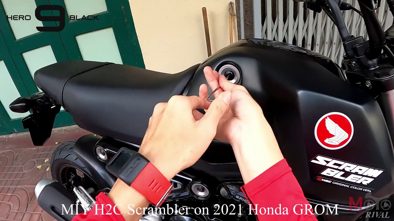 MIY H2C Scrambler part on 2021 Honda GROM