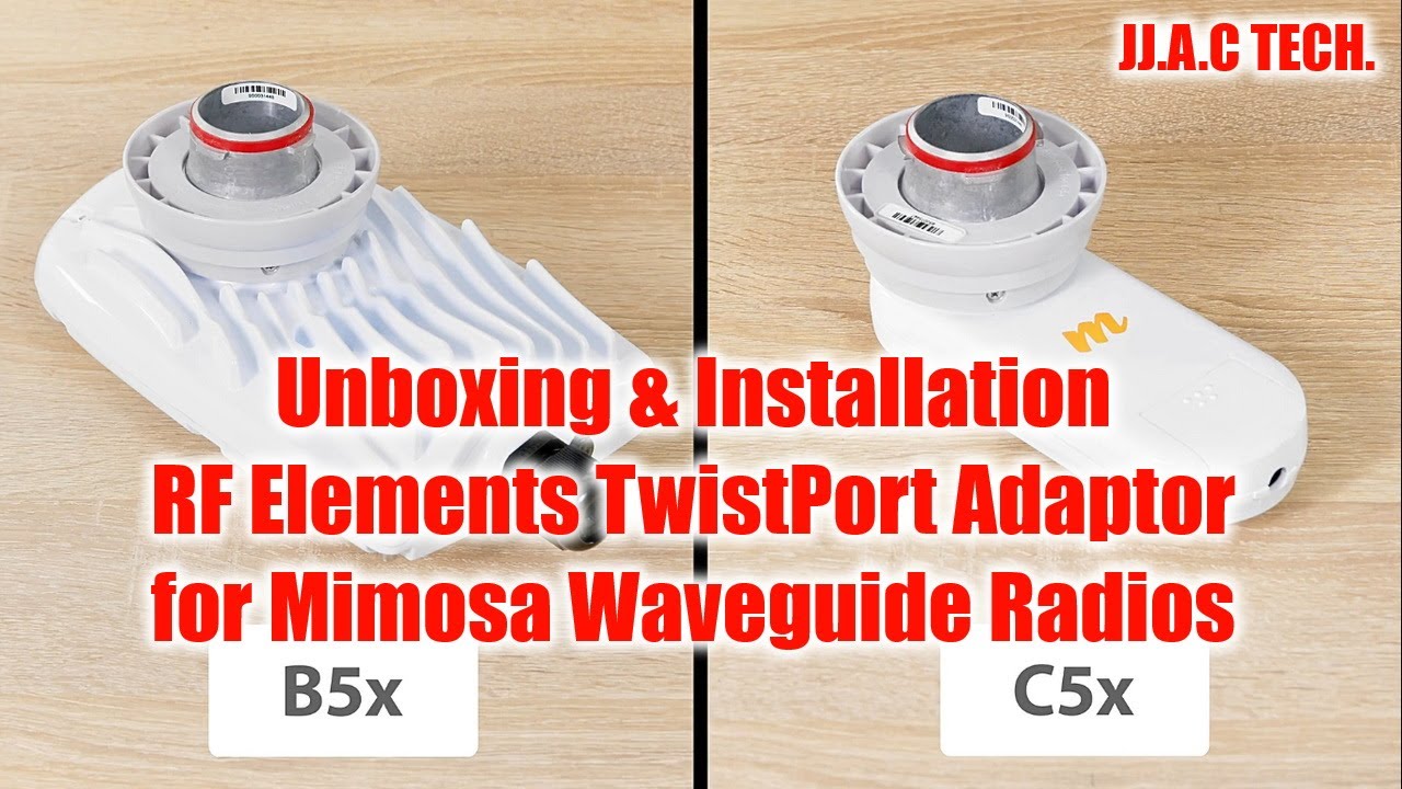 RF Elements TwistPort Adaptor for Mimosa Waveguide Radios - Unboxing & Installation