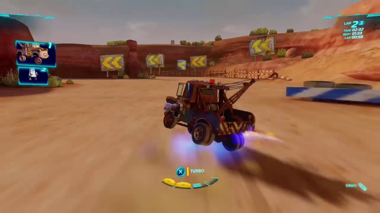 Cars 2 The Video Game | Mater - Canyon Run |