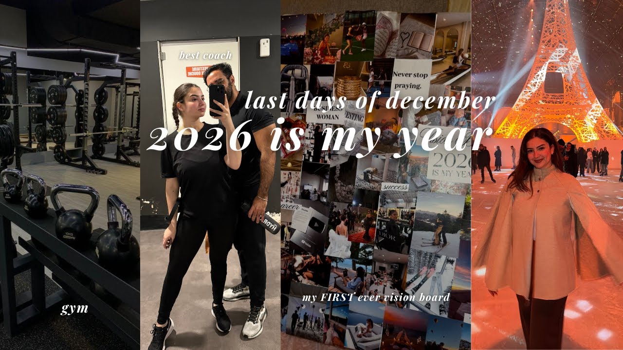 Closing December softly | Vision Board & Big Goals 🤍✨ آخر أيام دجنبر وبداية أحلام جديدة