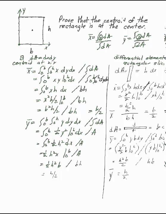 Centroid of a Rectangle