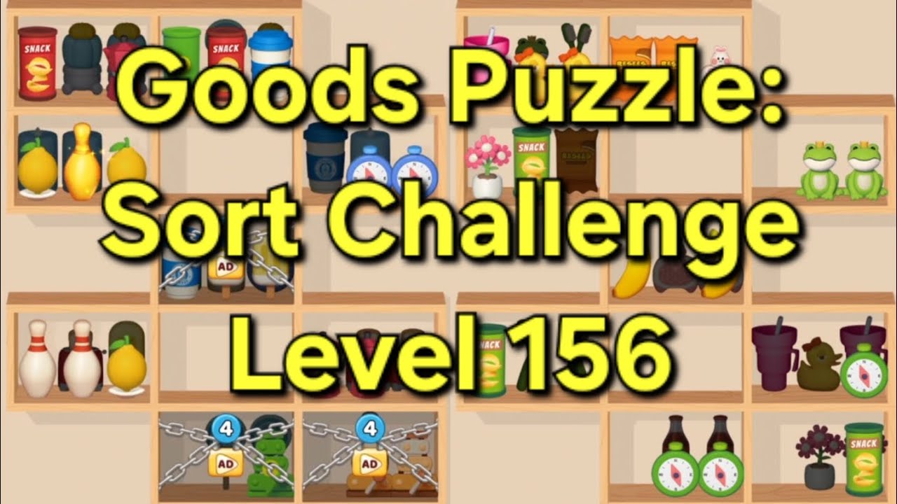 Goods Puzzle: Sort Challenge - Level 156 Goods Sorting