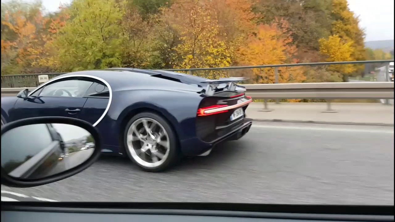 Spotted one Bugatti Veyron & Three Bugatti Chiron on Street