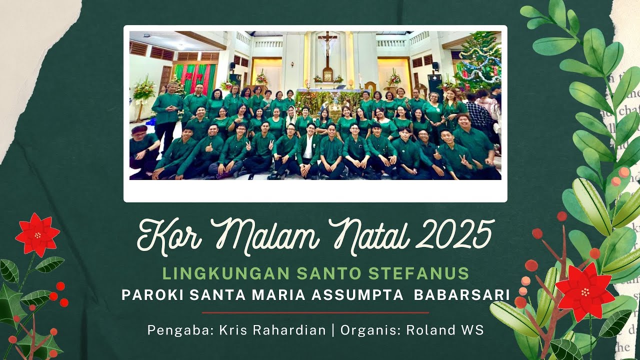 Kor Misa Malam Natal 2025 Lingkungan Santo Stefanus Paroki Maria Assumpta Babarsari