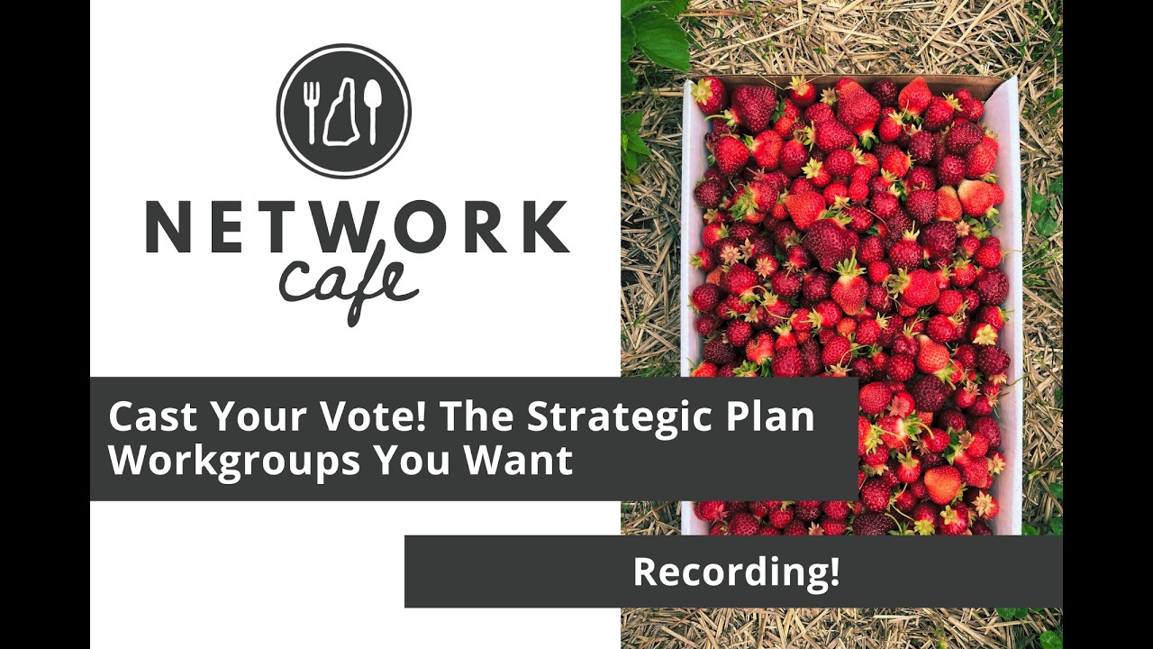 Cast Your Vote! The Strategic Plan Workgroups You Want | 25-26 Network Cafe Series