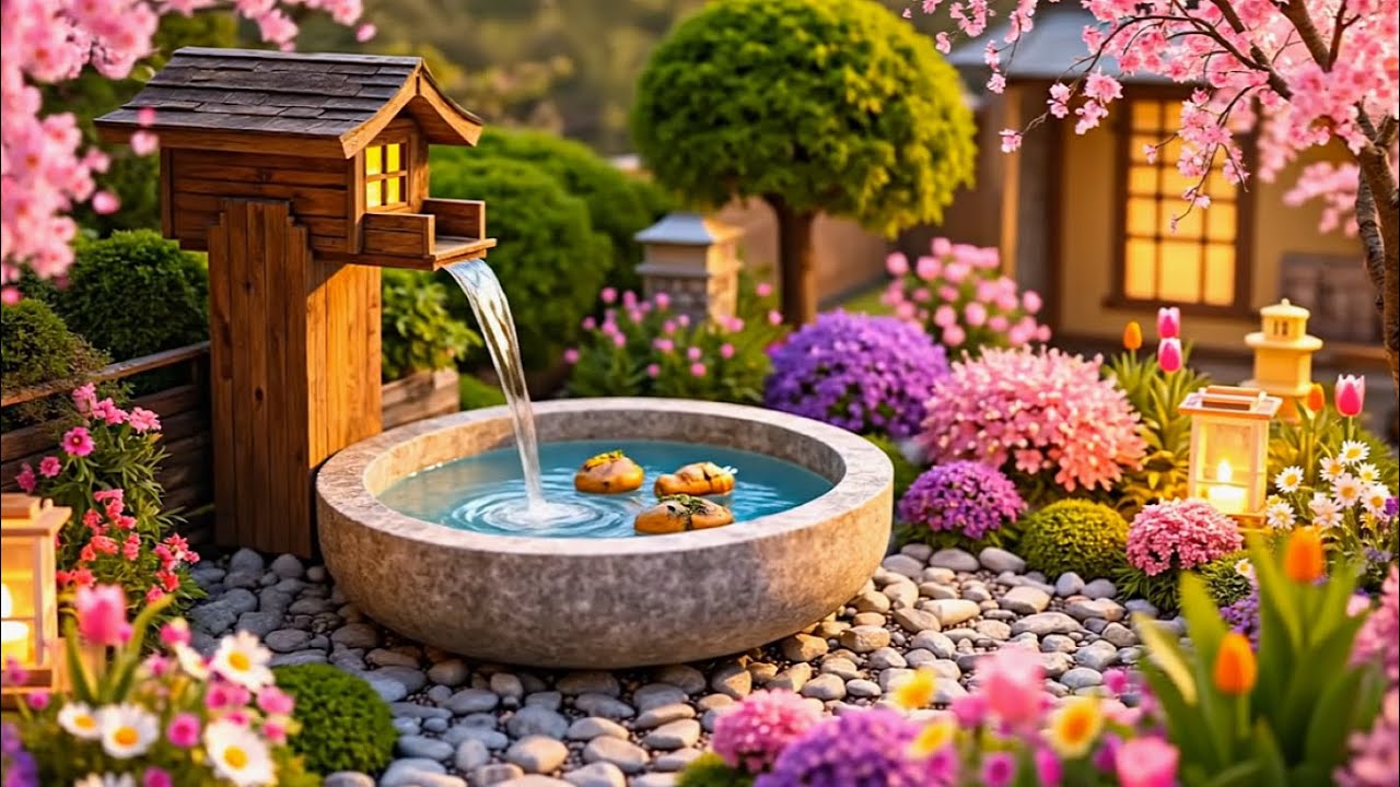 Relaxing Sleep Music with Nature Sounds 🌸 Calming Bamboo Ambience, Nature Healing