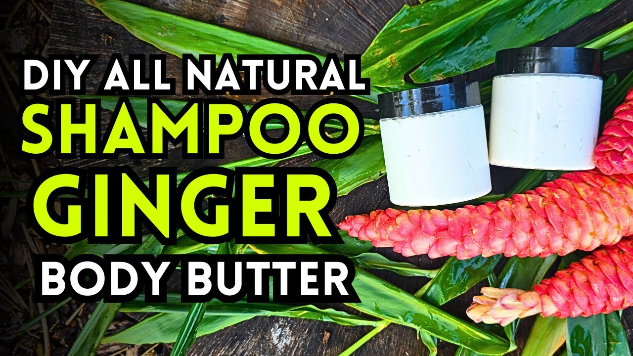 How To Make Shampoo Ginger aka Awapuhi Moisturizing Body Butter - DIY Body Products