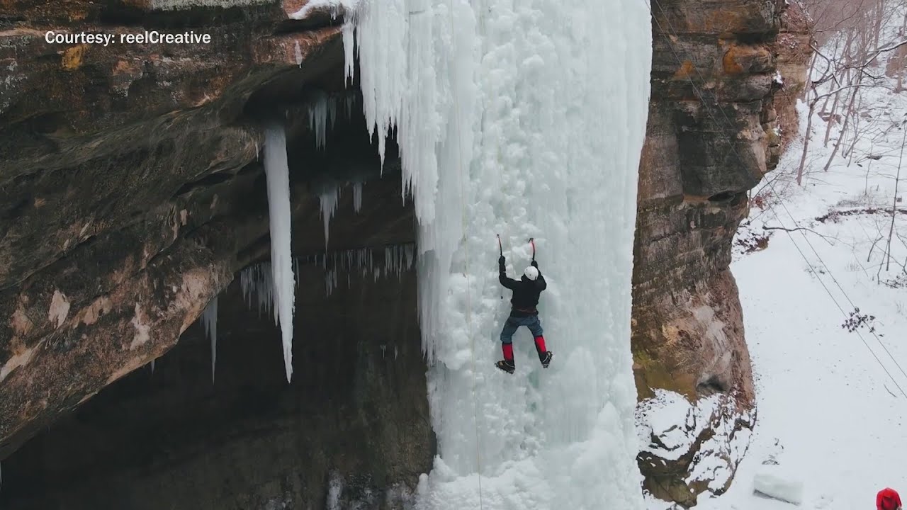 Hidden winter world: Daredevil climbers take on Starved Rock