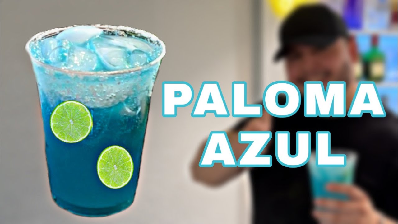 COMO HACER PALOMA AZUL🍸 COCKTAIL DE TEQUILA 🥶