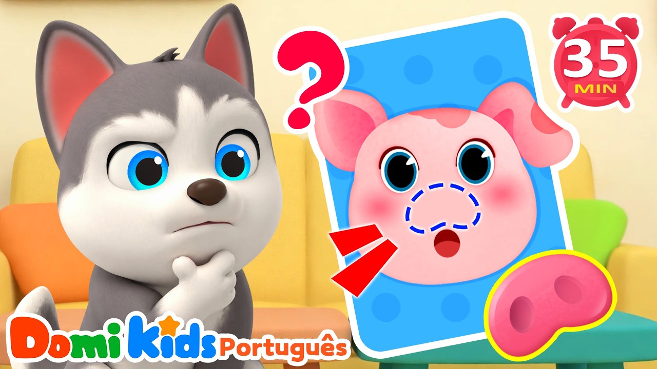 Você Já Viu um Nariz? 👃| Cante em Português & English | Domi Kids Festa dos Animais