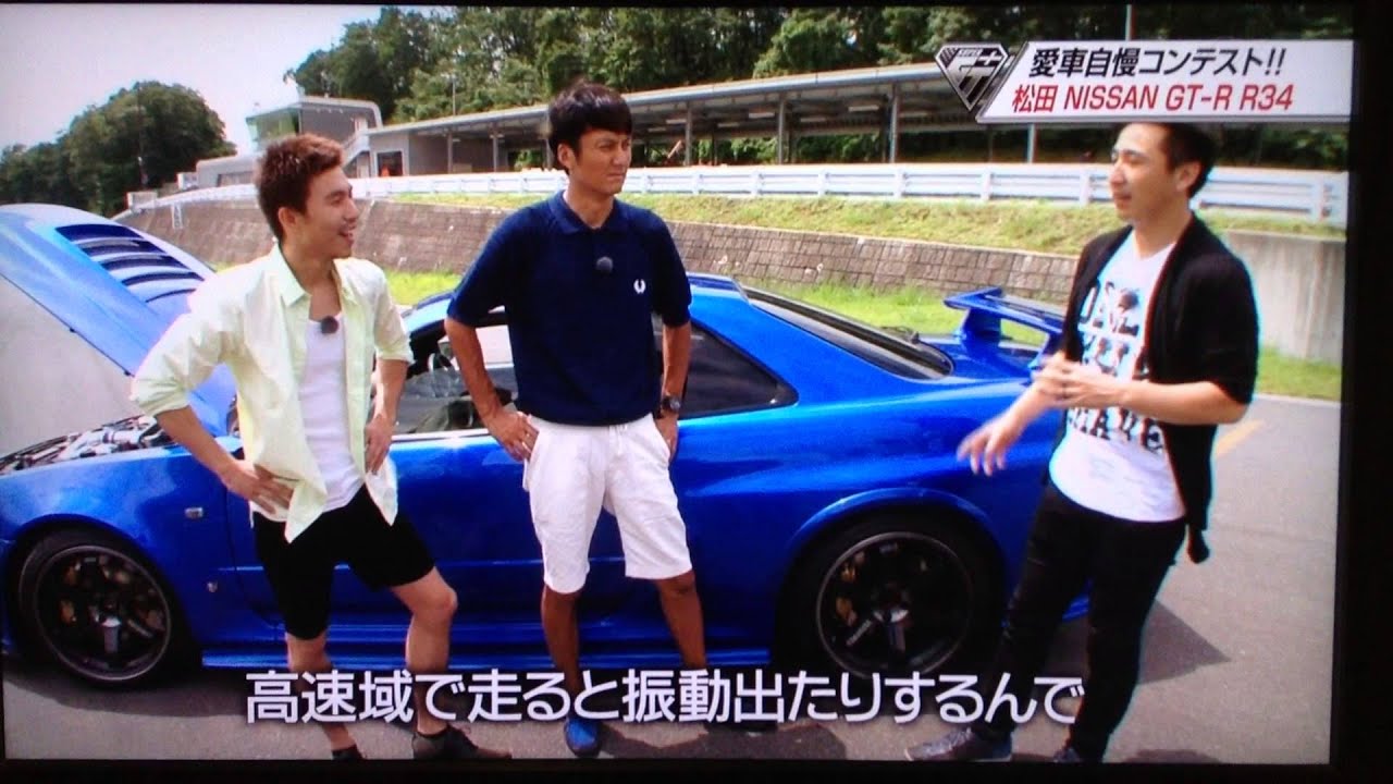 SUPER GT＋ 松田次生選手。NISSAN GTR R34 Vスペック。究極のGTRオタク。