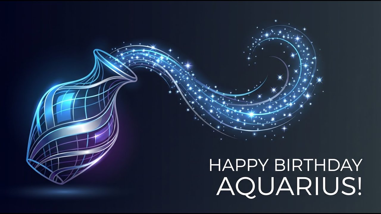 Aquarius, Happy Birthday! ♒ (A Zodiac Birthday Greeting)