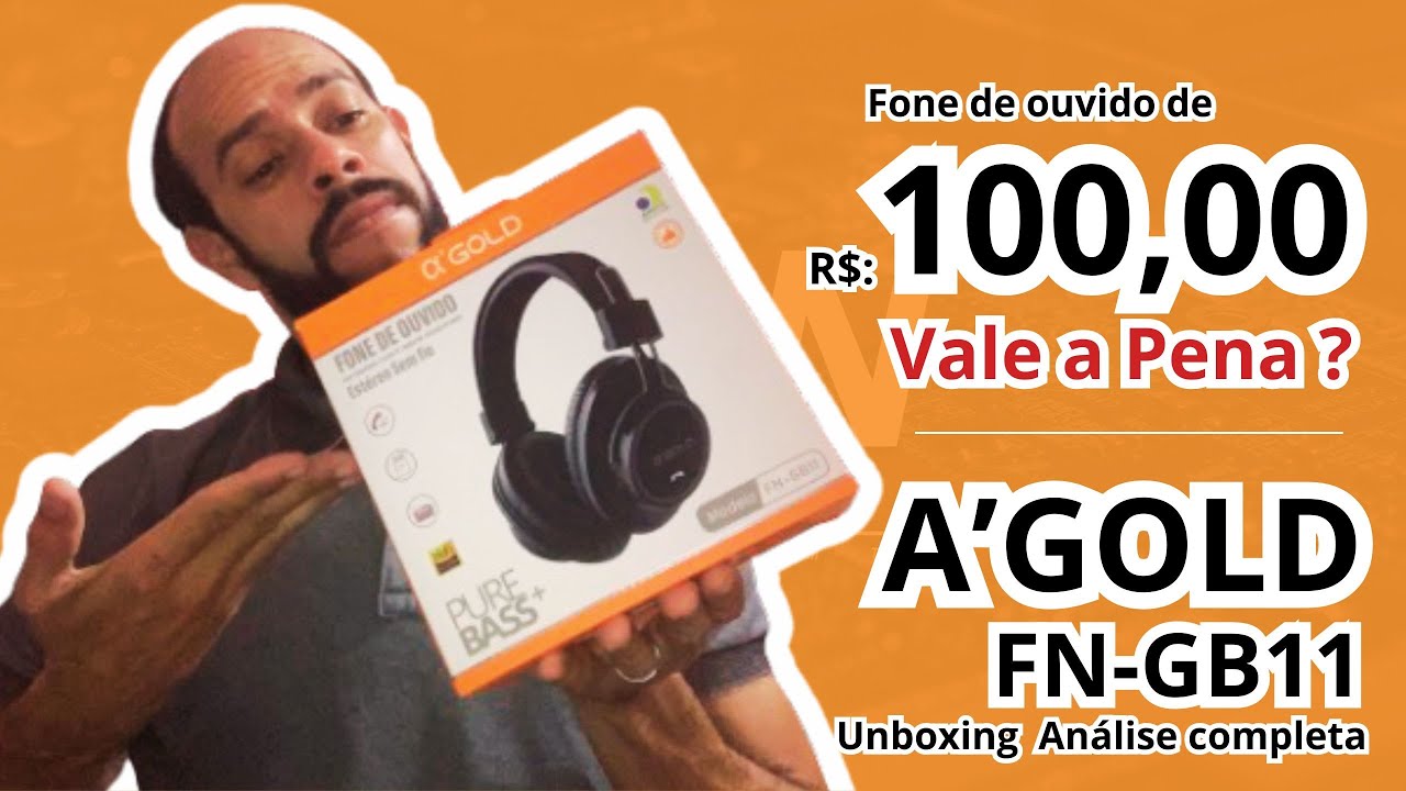A GOLD PURE BASS+ FN-GB11 um fone BLUETOOTH bom e BARATO! Unboxing / An&aacute;lise