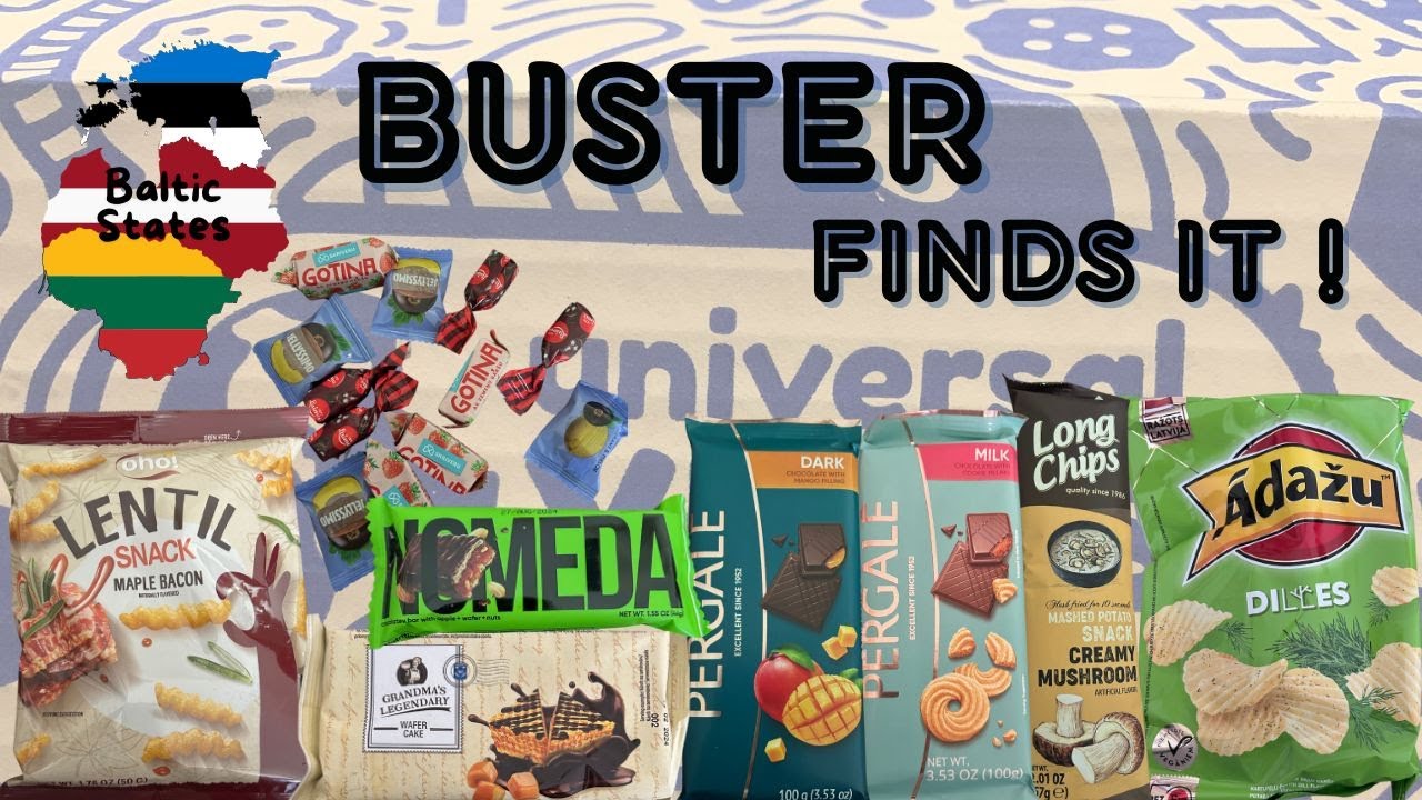 Buster tries some snacks from the Baltic States! See what Buster thinks of this Yum Box.