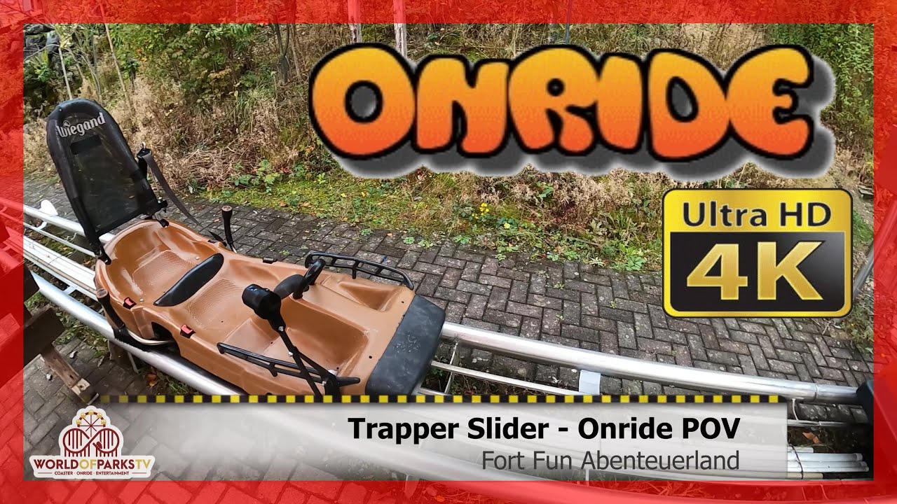 Trapper Slider (Onride POV) Video Fort Fun Abenteuerland - Fahrgeschäft - Wiegand Alpine Coaster