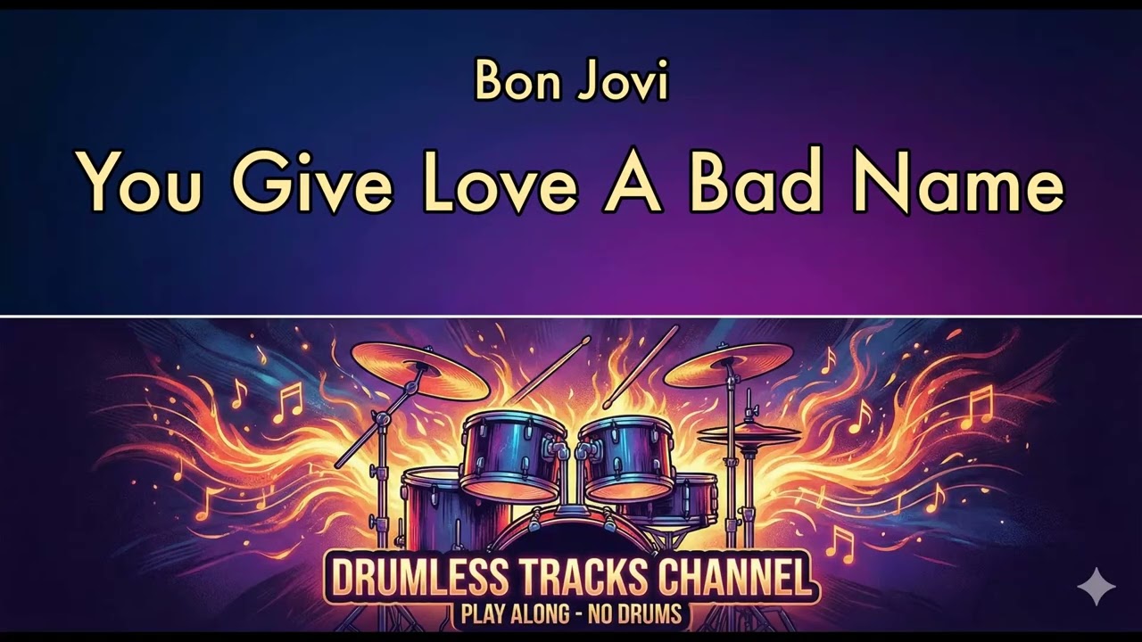 Bon Jovi - You Give Love A Bad Name - Drumless
