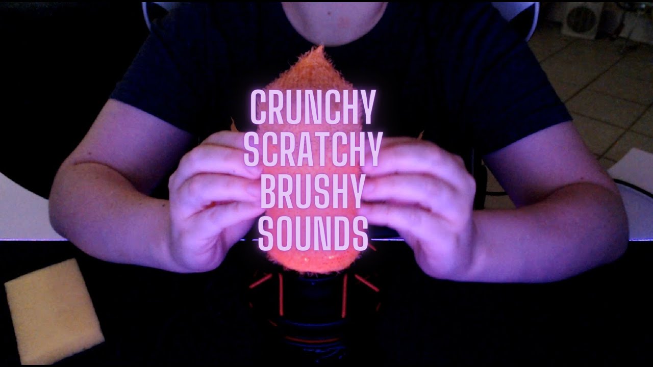 Sensitive Scratching, Sponge, Hand, & Brush Sounds! [ASMR] [ty ♡ for 100+ subs!🥳]