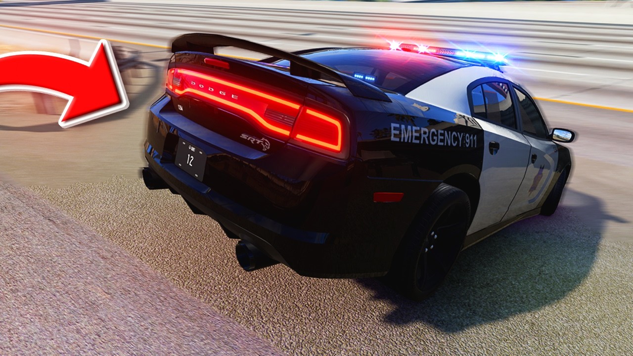 НЕ убегайте от этого полицейского автомобиля в BeamNG Drive