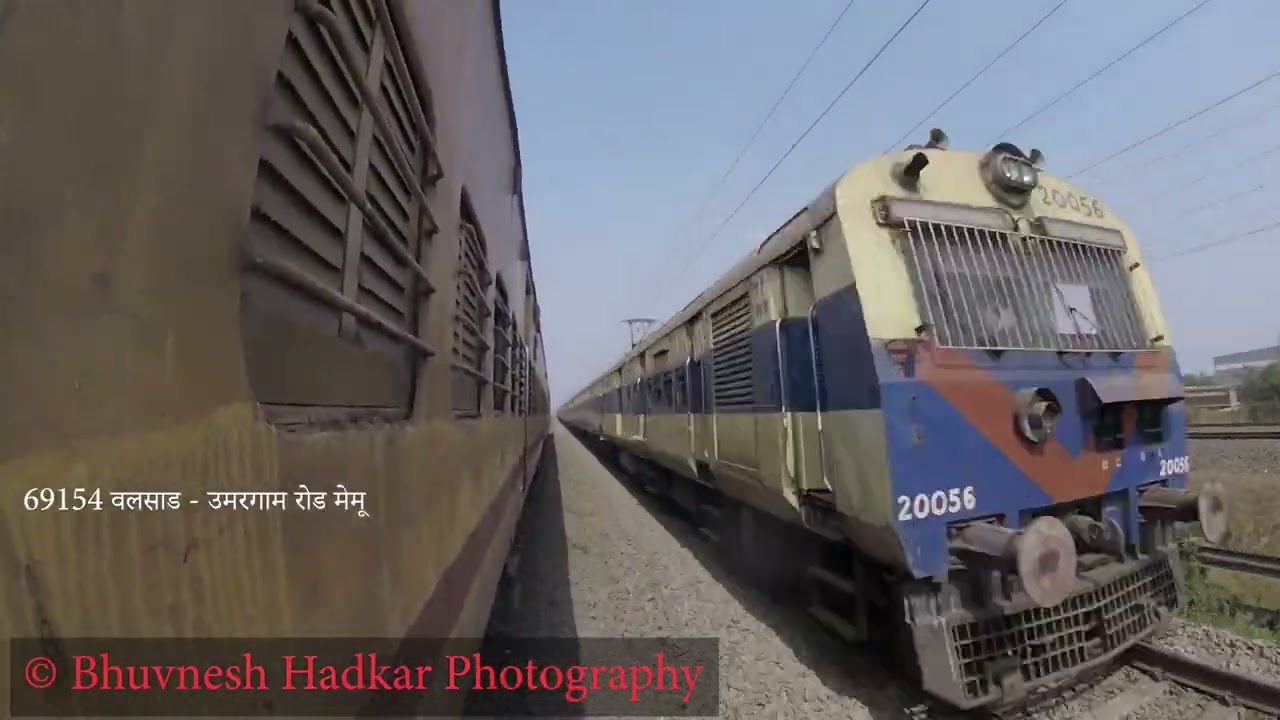 [4K] MEMU, Local Train To WAG-12B | Westernrailway | #publictransport