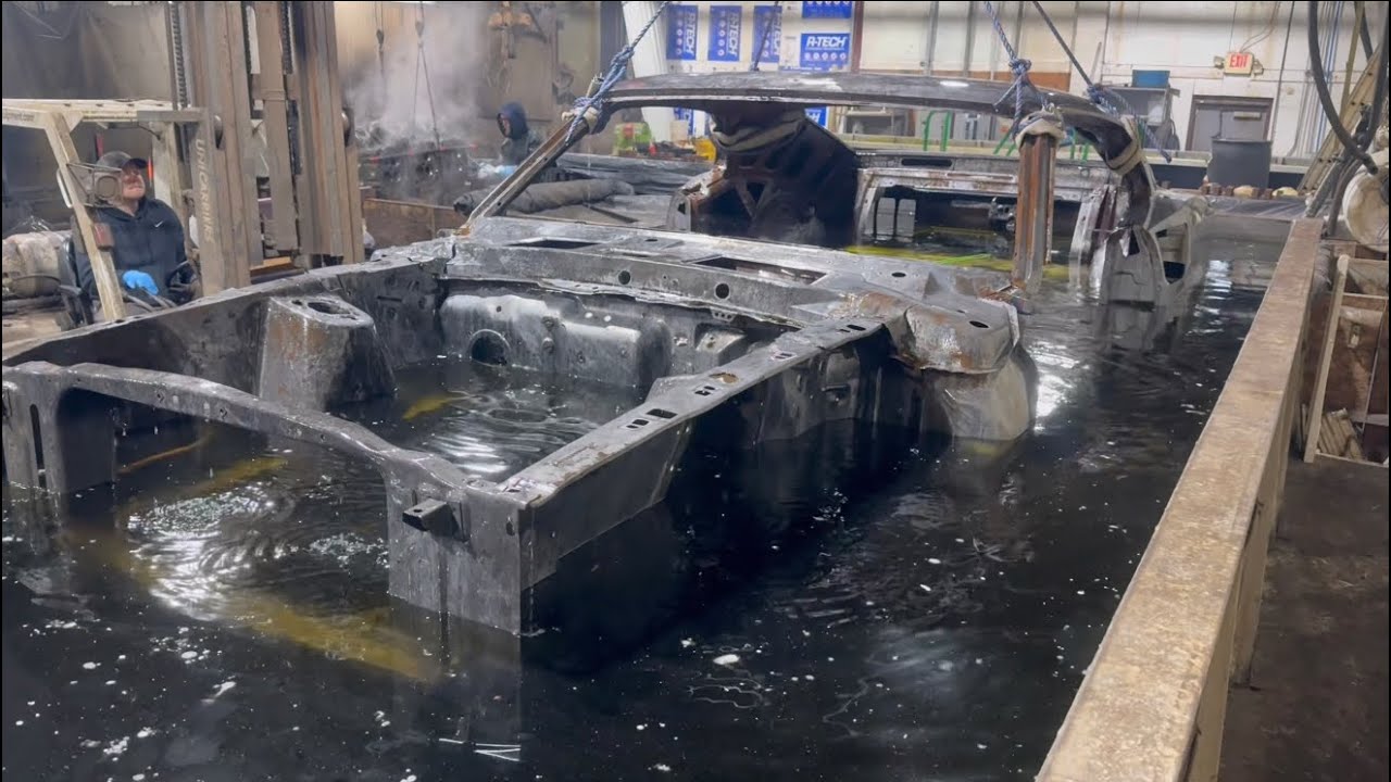 Chemical Dipping a 1969 Ford Mustang Fastback