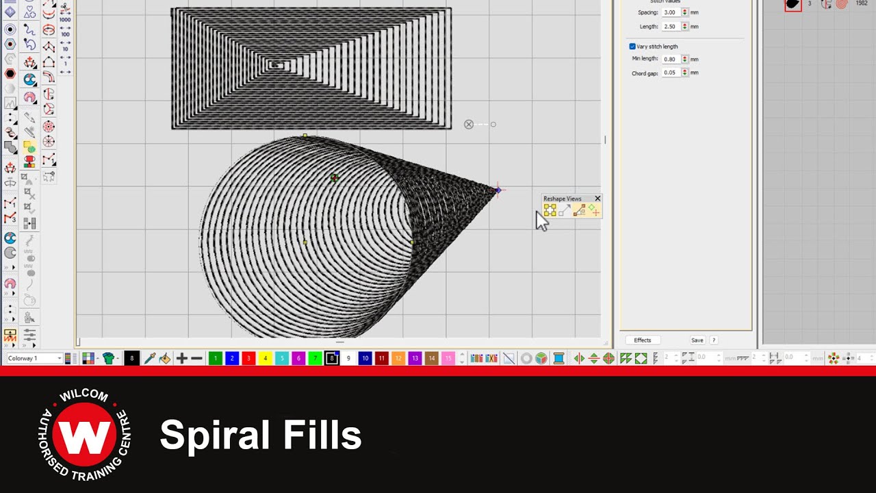 Wilcom Element 7. Spiral Fills
