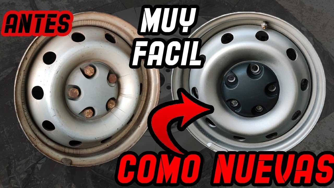 Como restaurar y pintar tus llantas de hierro oxidadas por poco dinero