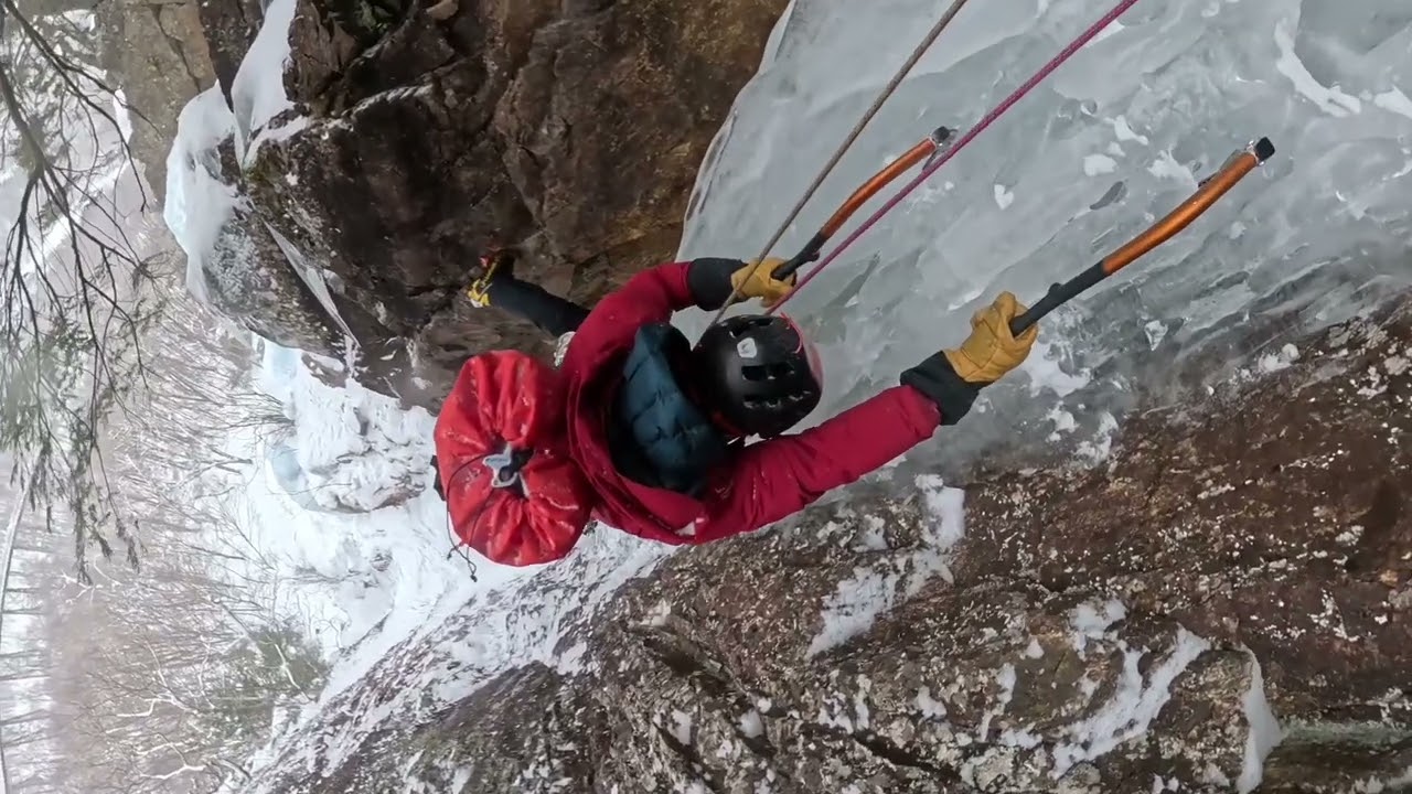 “Hobbit Couloir” extreme (for me)beautiful and fun ice climb 🥶