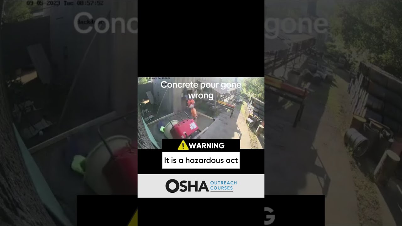 Concrete Pouring Accidents | Unsafe Practice | Construction Safety | #concrete #oshatraining