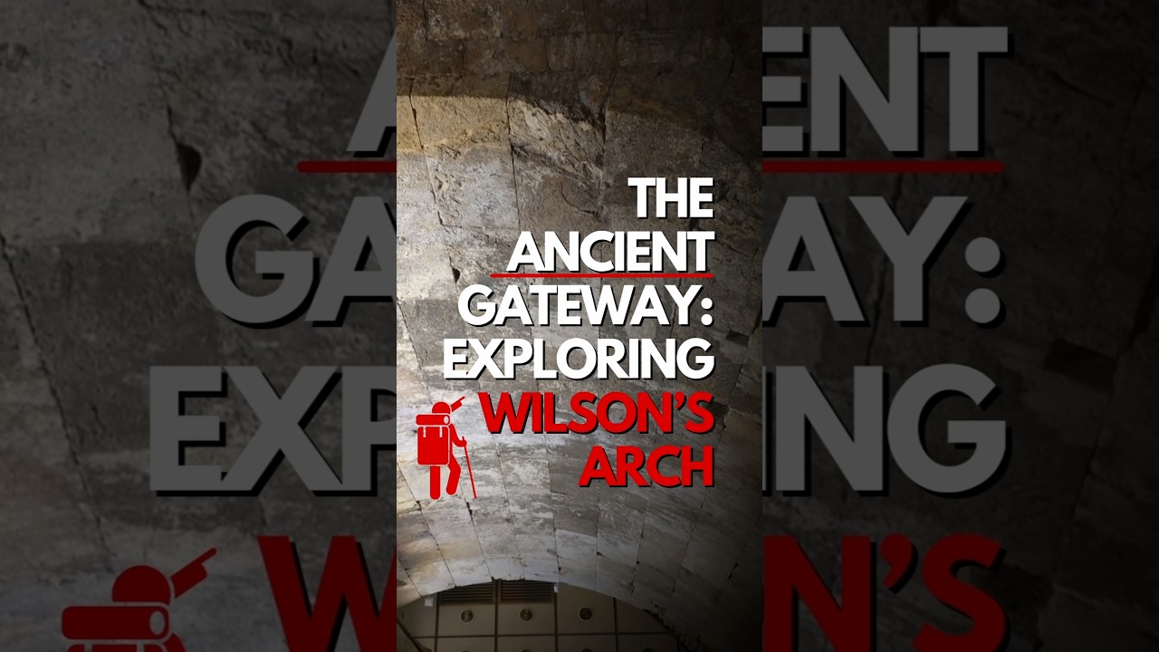 𝗪𝗶𝗹𝘀𝗼𝗻&rsquo;𝘀 𝗔𝗿𝗰𝗵  #history #archaeologicalrevelations #travel #templemount #jerusalem #tour #teaching