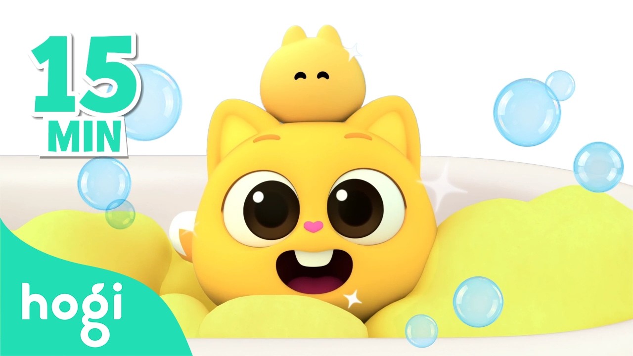 Colorful Bubble Bath 🫧 🛁｜15 min｜Learn Colors for Children | Compilation | 3D Kids｜Hogi & Pinkfong