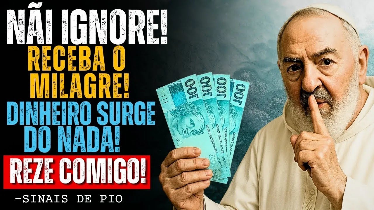 PADRE PIO DISSE   Alguém Vai Tentar Te Impedir de Ver Isso… Mas o Céu Já Decretou   Efatá!