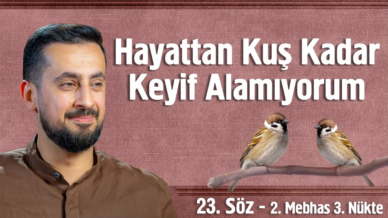 Hayattan Kuş Kadar Keyif Almıyorum - 23. S&ouml;z 2. Mebhas 3. N&uuml;kte - İnsan ve Hayvan @Mehmedyildiz