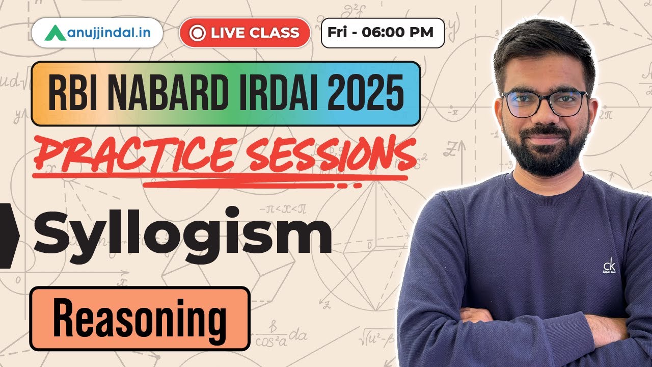Reasoning RBI Grade B | Syllogism  | RBI Grade B 2025 | Anuj Jindal