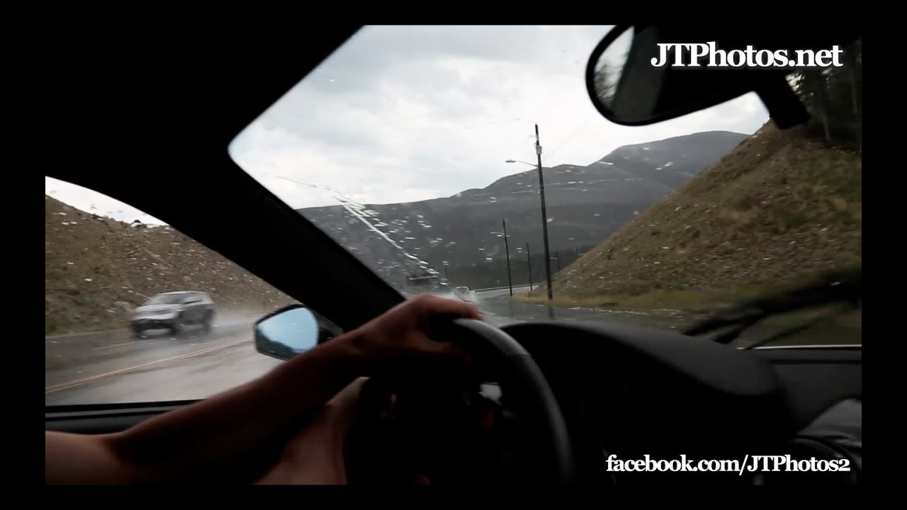 Ferrari loses control in the rain