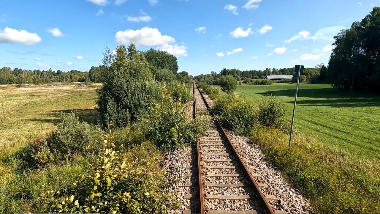 Gävle-Norrsundet från förarplats / Führerstandsmitfahrt