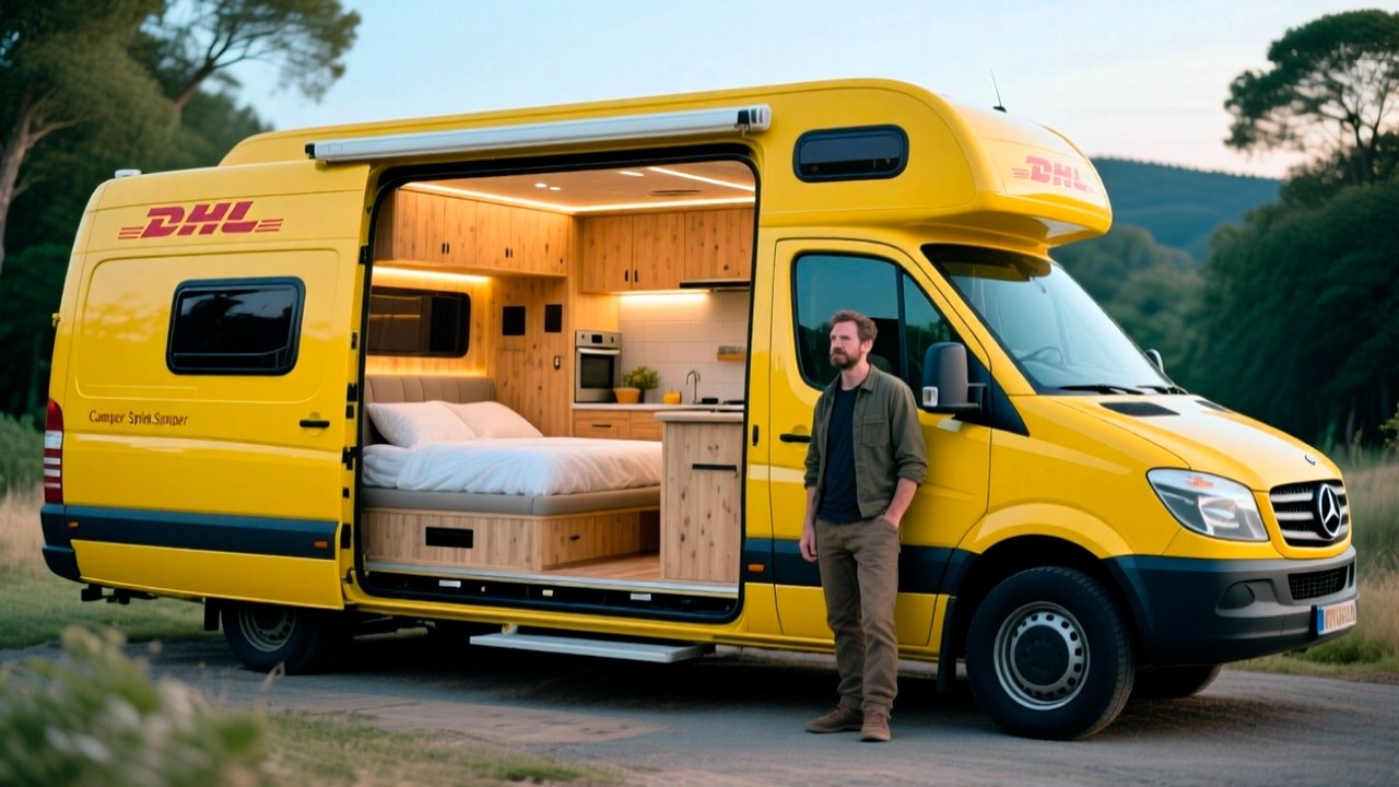 Transforming a DHL Sprinter into a Luxurious DIY Camper Van | Start to Finish @theSmhb0310