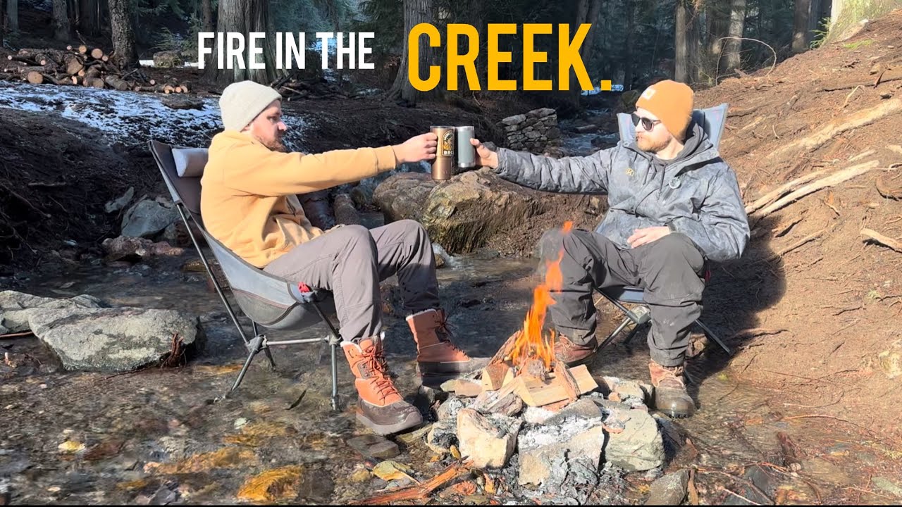 Winter Tent Camping in Comfort | Diesel Heater, Wood Stove & Creekside Camp.