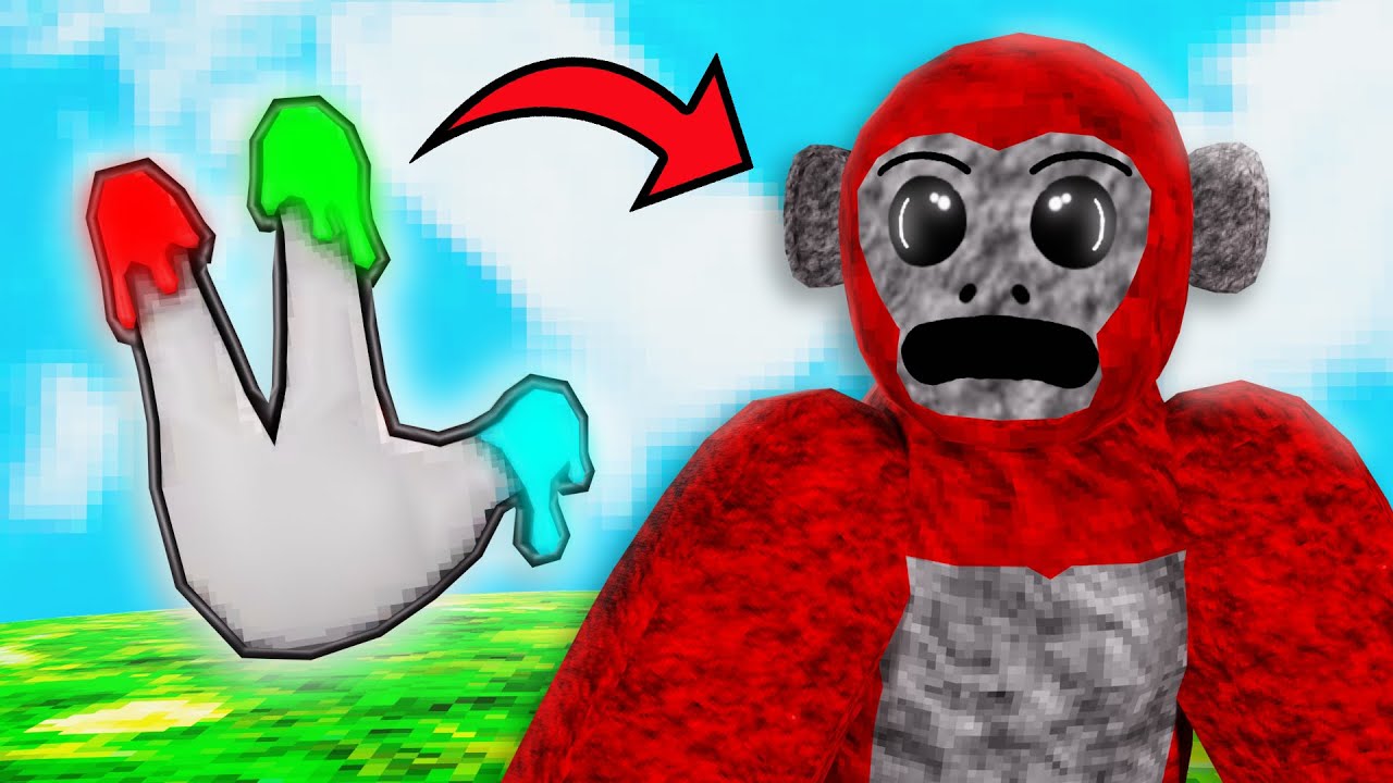 FINGERPAINTER Tries Scary Baboon