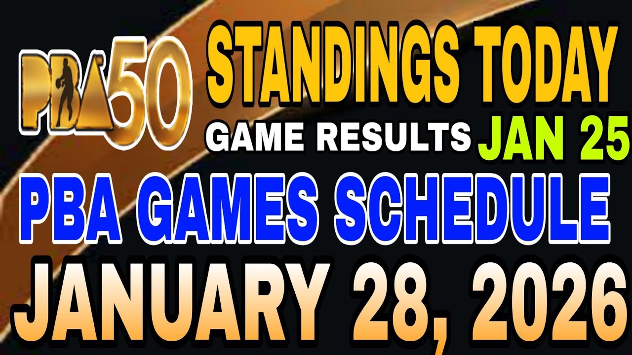 PBA FINALS STANDINGS TODAY JANUARY 25, 2026 | SCHEDULE JAN 28 | PBA SEASON 50 PHILIPPINE CUP