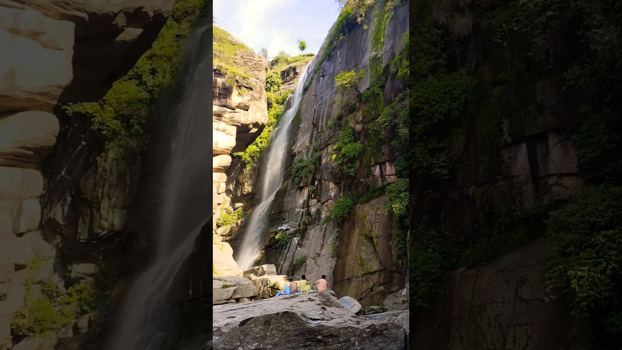 🌈🌊The best  waterfall swat valley hiking #nature #music #travel #swatvalley #sultaneroom #love 2025